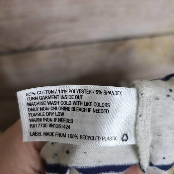 NWT LF Emma & Sam Pink and Grey Striped Crop Top - Picture 6 of 8